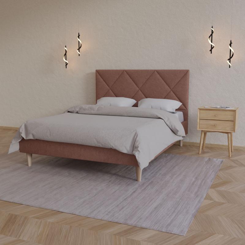 Κρεβάτι Fortuna Τερακότα 160x200cm Κρεβάτι Fortuna Τερακότα 160x200cm