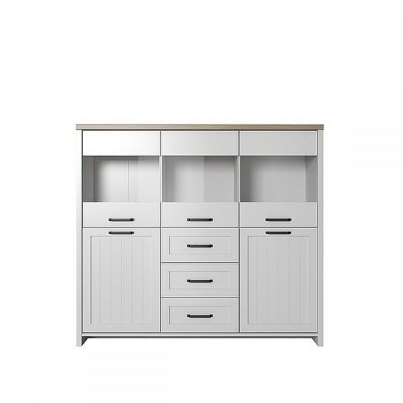 VERNE BAR 147.9x37.2x132.7cm Λευκό-Φυσικός Δρυς VERNE BAR 147.9x37.2x132.7cm Λευκό-Φυσικός Δρυς