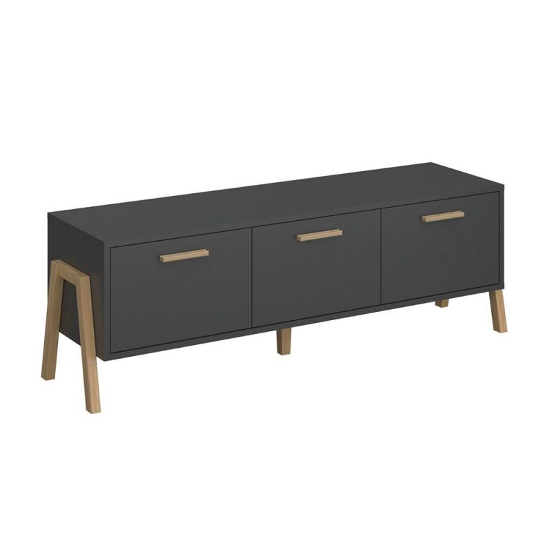 Έπιπλο Τηλεόρασης Belle Ανθρακί 149.5x41x49cm Έπιπλο Τηλεόρασης Belle Ανθρακί 149.5x41x49cm