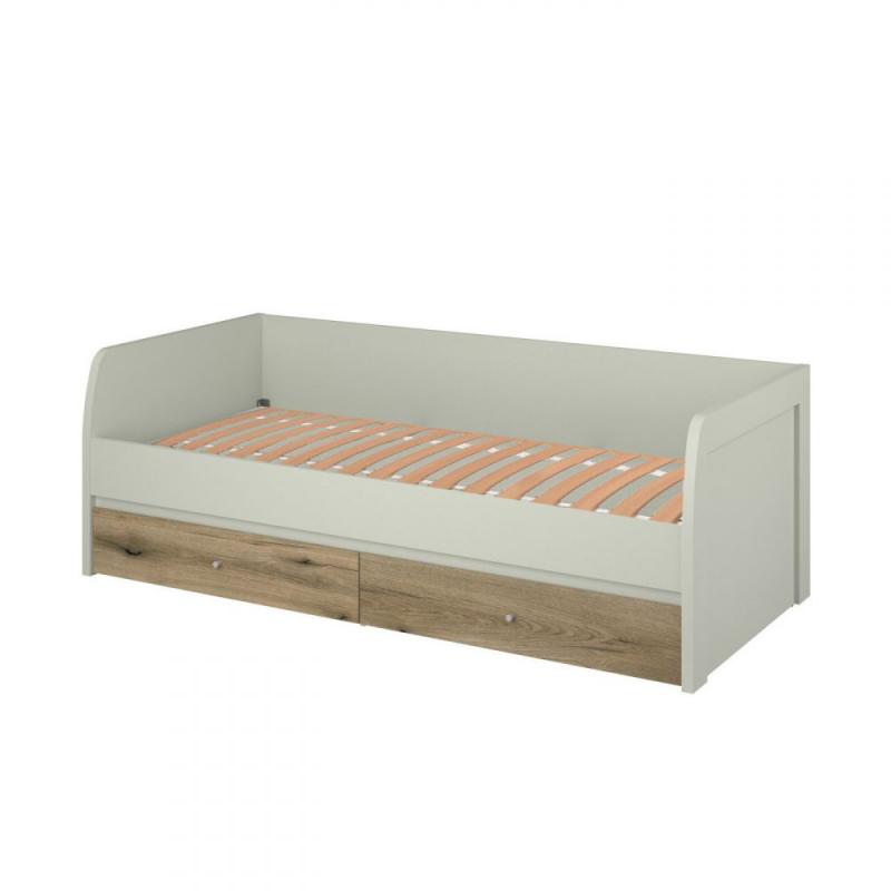 Κρεβάτι Karin Μονό Cashmere-Evoke Oak με πάτωμα 90x200cm Κρεβάτι Karin Μονό Cashmere-Evoke Oak με πάτωμα 90x200cm
