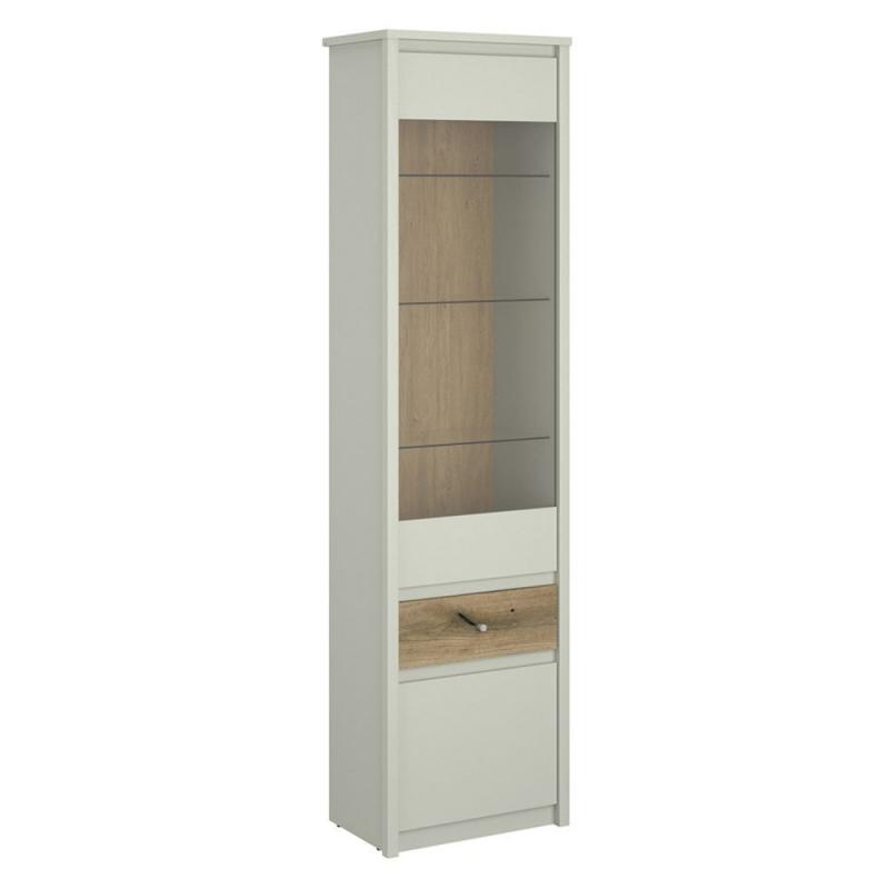 Βιτρίνα Karin Cashmere-Evoke Oak 56x36.5x210.5cm Βιτρίνα Karin Cashmere-Evoke Oak 56x36.5x210.5cm