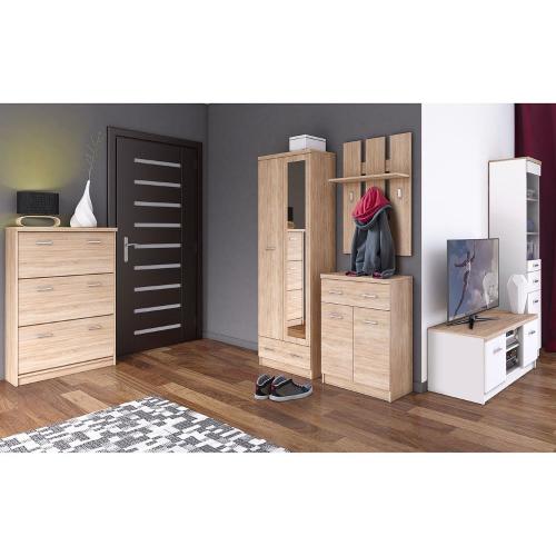 Βιτρίνα Karin Cashmere-Evoke Oak 86x36.5x153cm