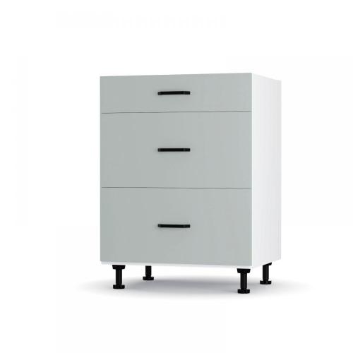 Modest Κάτω Ντουλάπι Συρταριέρα Γκρι  60x48x82εκ