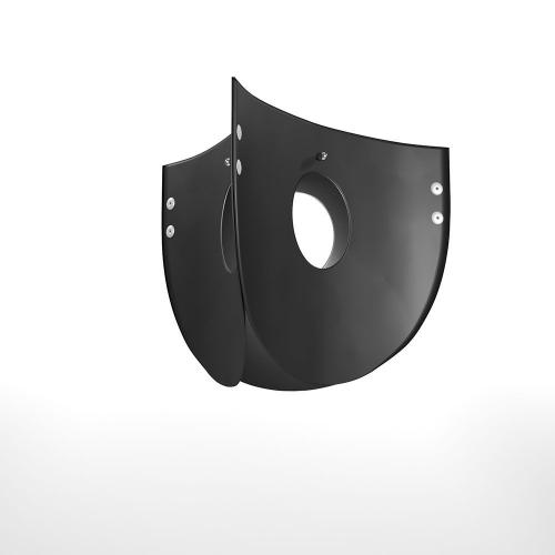 Καρέκλα Vela 43.5x52x89cm Μαυρη με Ξύλινα Πόδια