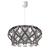 Φωτιστικό Κρεμαστό Venice Μονόφωτο Γκρί (PP-PVC) Ε27 42x42x80cm