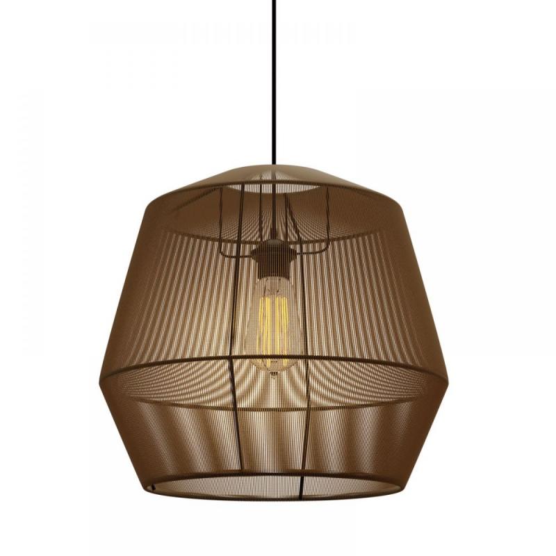 Κρεμαστό Μονόφωτο Φωτιστικό Καφέ 803 Ε27 Φ39x120cm Κρεμαστό Μονόφωτο Φωτιστικό Καφέ 803 Ε27 Φ39x120cm