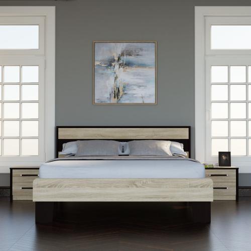 Κρεβάτι Scarlet Διπλό Με Σομιέ Σονόμα-Βέγκε 160x200cm