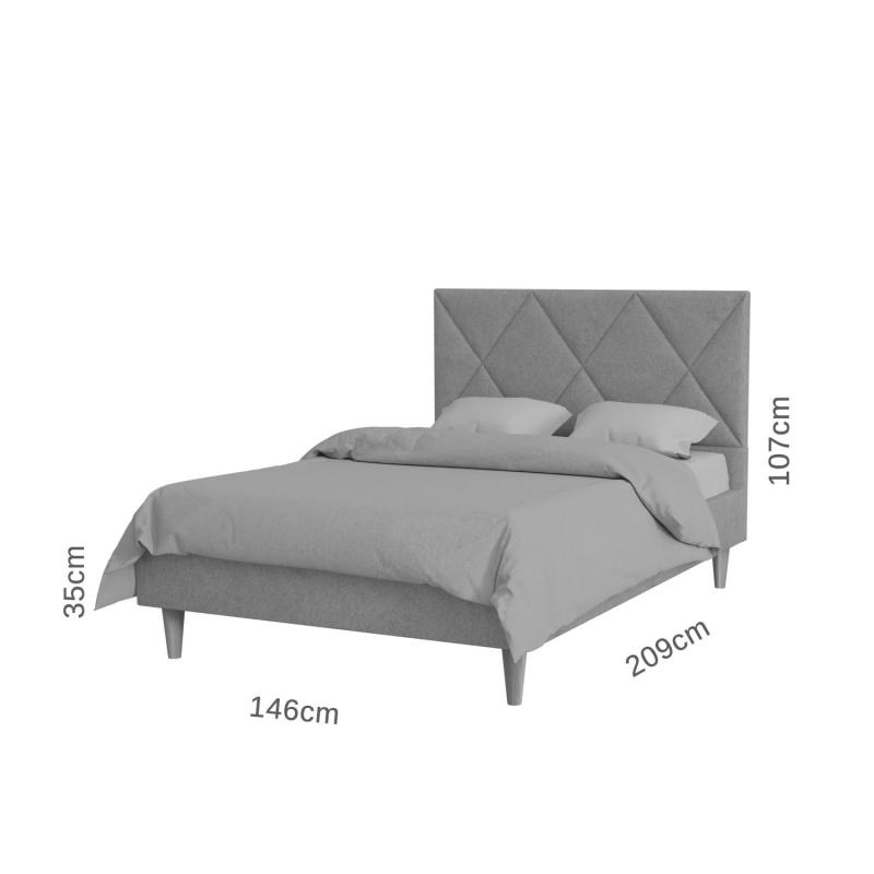 Κρεβάτι Fortuna Τερακότα 140x200cm Κρεβάτι Fortuna Τερακότα 140x200cm