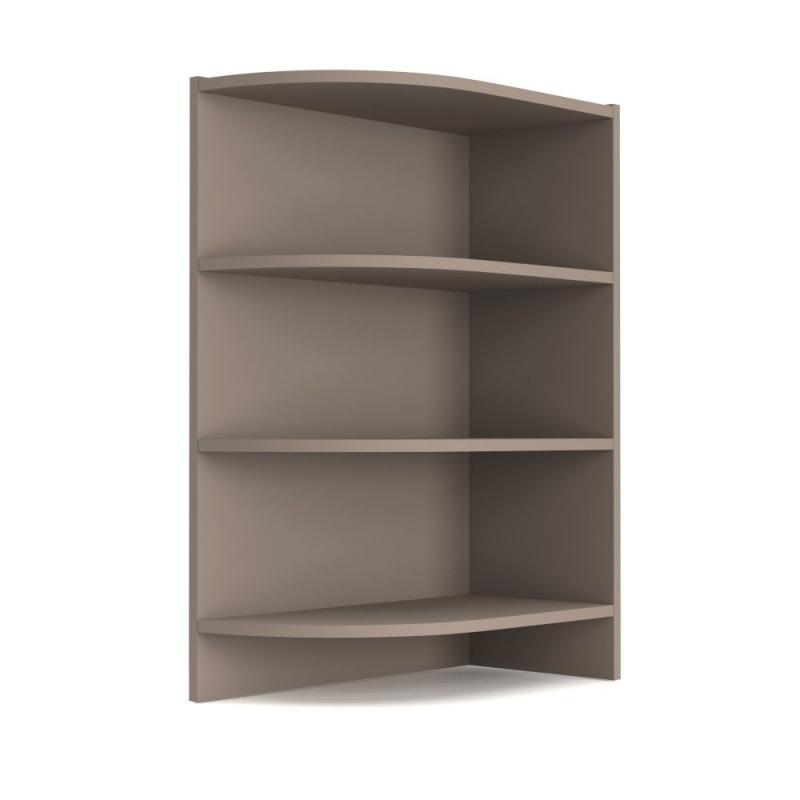 Charlotte Γωνιακό κάτω ντουλάπι με ράφια 56.5x28.5x82cm Μόκα Charlotte Γωνιακό κάτω ντουλάπι με ράφια 56.5x28.5x82cm Μόκα