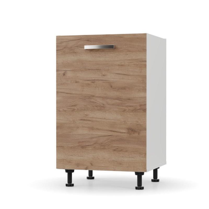 CHARLOTΤE Κάτω Ντουλάπι 50x46.5x82cm με μεταλλικά χερούλια Χρυσό Δρυς CHARLOTΤE Κάτω Ντουλάπι 50x46.5x82cm με μεταλλικά χερούλια Χρυσό Δρυς