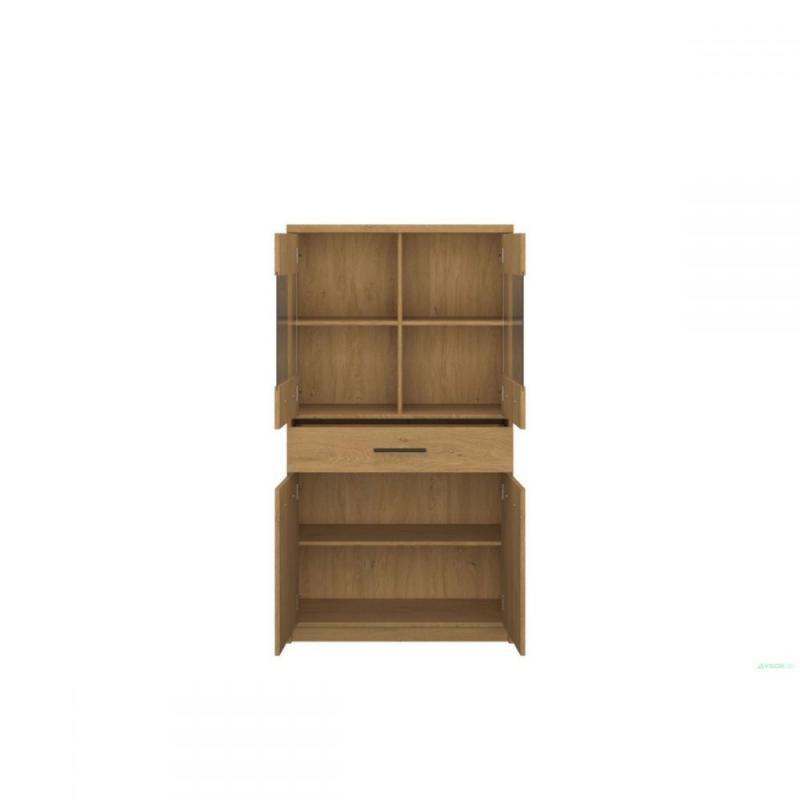 Βιτρίνα Pavi Βελανιδιά 84.3x33.8x156.4cm Βιτρίνα Pavi Βελανιδιά 84.3x33.8x156.4cm