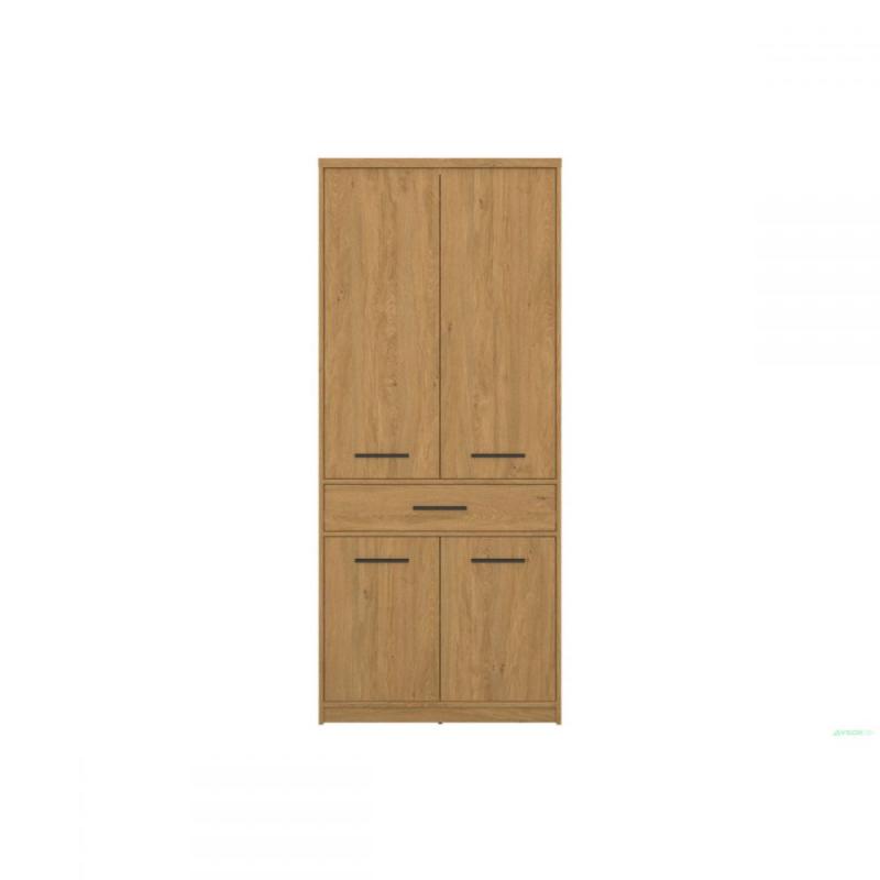 Ντουλάπα Δίφυλλη Pavi Βελανιδιά 84.3x55.1x197.2cm Ντουλάπα Δίφυλλη Pavi Βελανιδιά 84.3x55.1x197.2cm