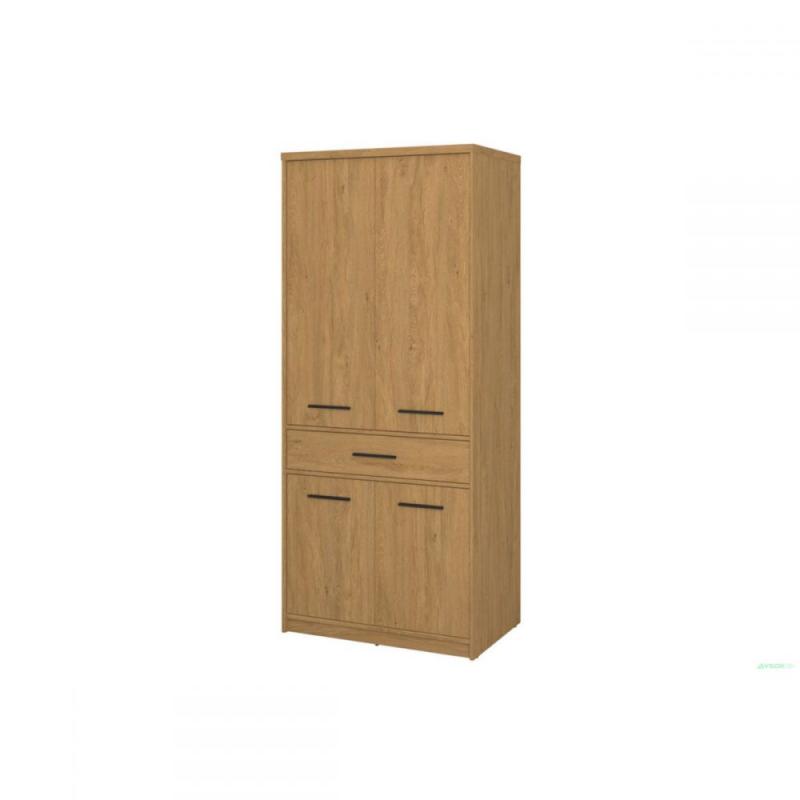 Ντουλάπα Δίφυλλη Pavi Βελανιδιά 84.3x55.1x197.2cm Ντουλάπα Δίφυλλη Pavi Βελανιδιά 84.3x55.1x197.2cm