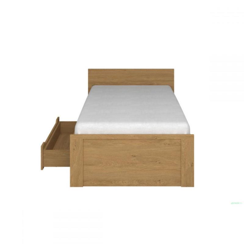 Κρεβάτι Pavi Μονό Βελανιδιά χωρίς πάτωμα 900x200cm