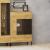 Βιτρίνα Santes Χρυσό Δρυς-Γραφίτης 90x42x134.50cm