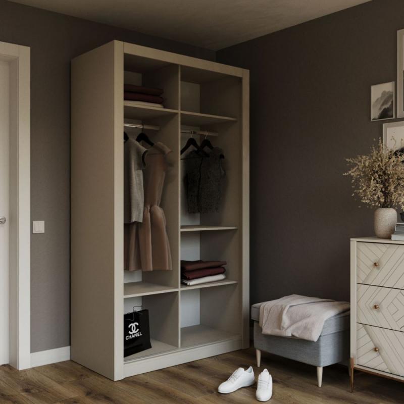 Ντουλάπα Linea Cashmere 120x60x215cm Ντουλάπα Linea Cashmere 120x60x215cm