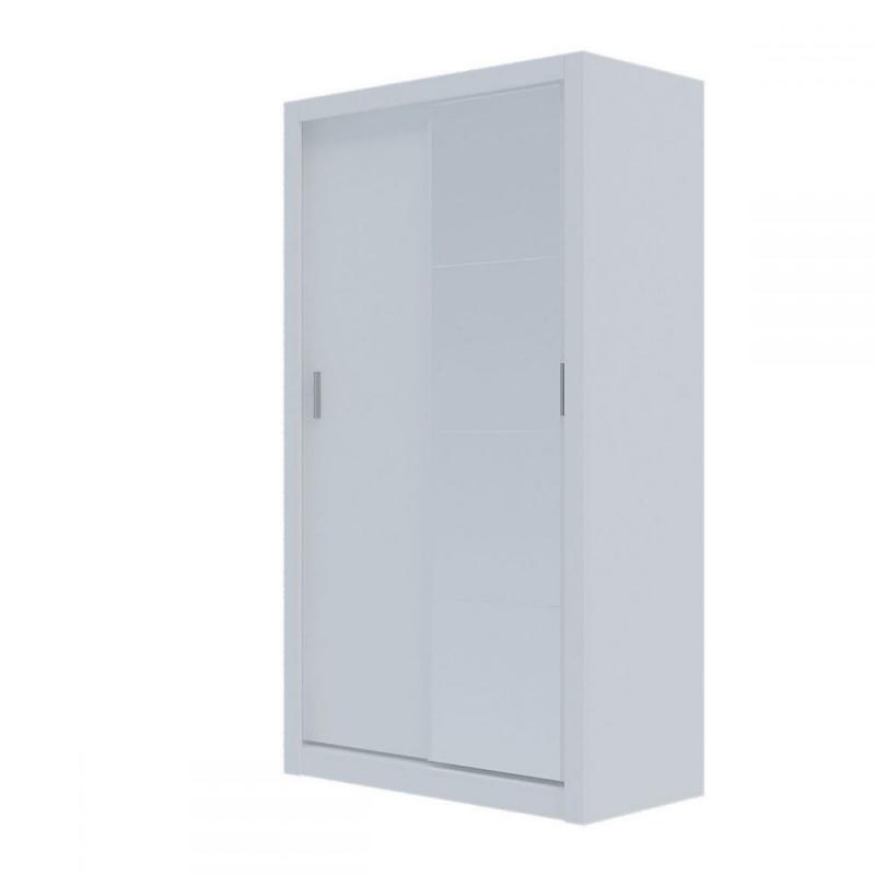 Ντουλάπα Linea Λευκή με καθρέφτη 120x60x215cm