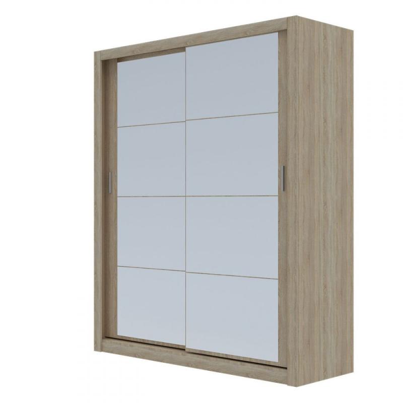 Ντουλάπα Reflex Σονόμα με καθρέφτη 180x60x215cm Ντουλάπα Reflex Σονόμα με καθρέφτη 180x60x215cm