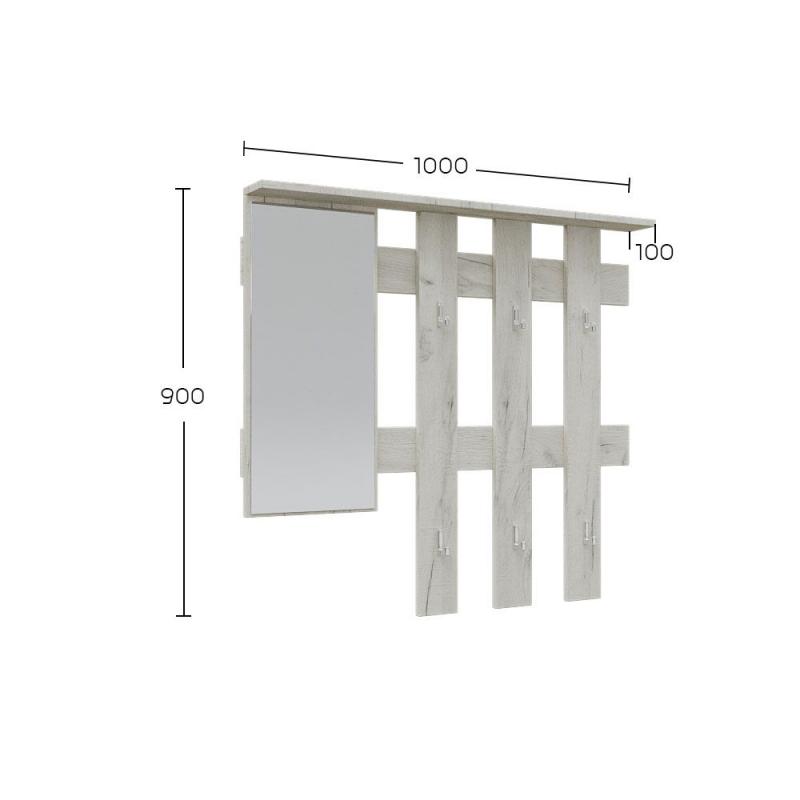 Σετ Εισόδου Reno-B Λευκό 160x32x200cm Σετ Εισόδου Reno-B Λευκό 160x32x200cm