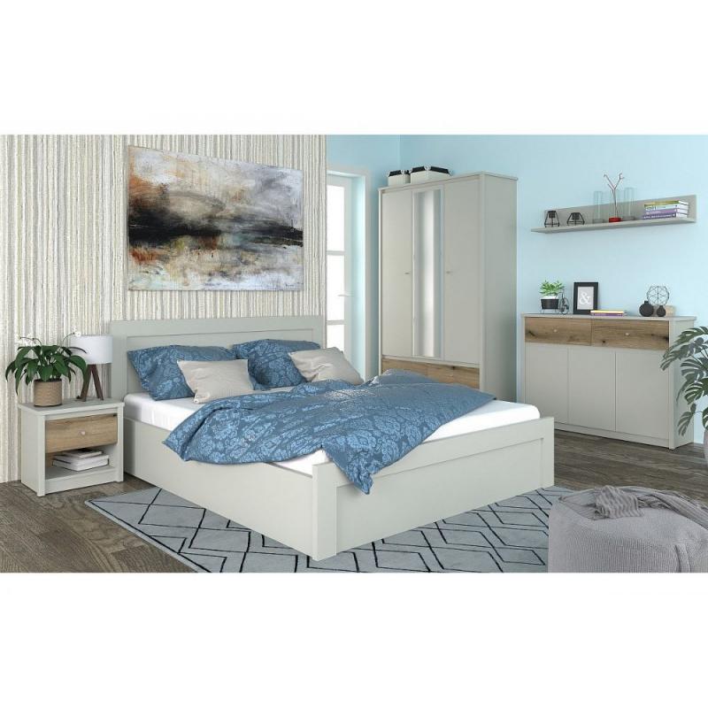 Κρεβάτι Karin Διπλό Cashmere χωρίς πάτωμα 160x200cm