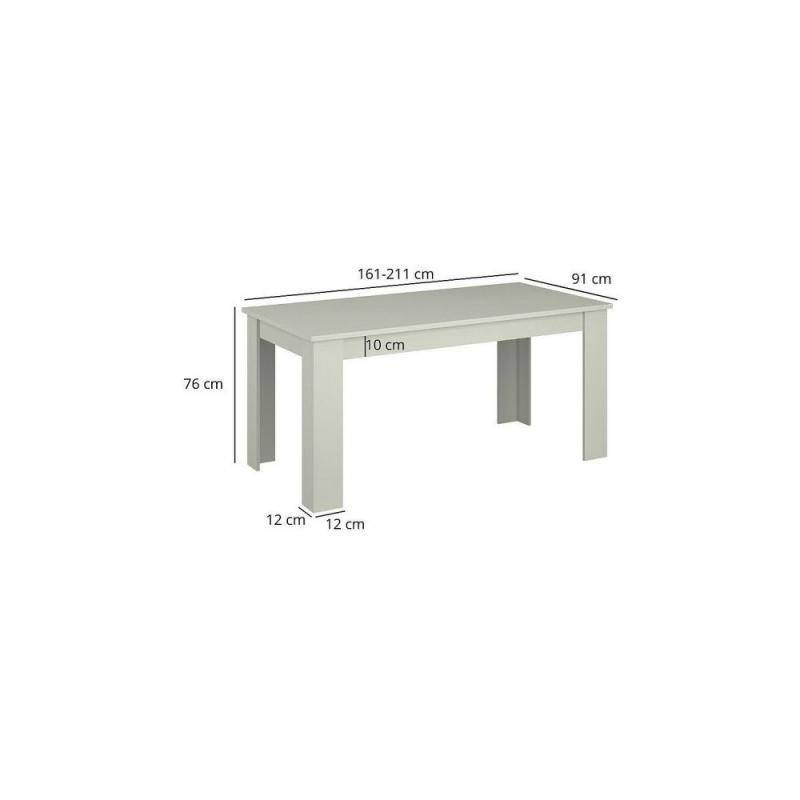 Τραπέζι Επεκτεινόμενο Karin Cashmere 160-211x91x76cm Τραπέζι Επεκτεινόμενο Karin Cashmere 160-211x91x76cm