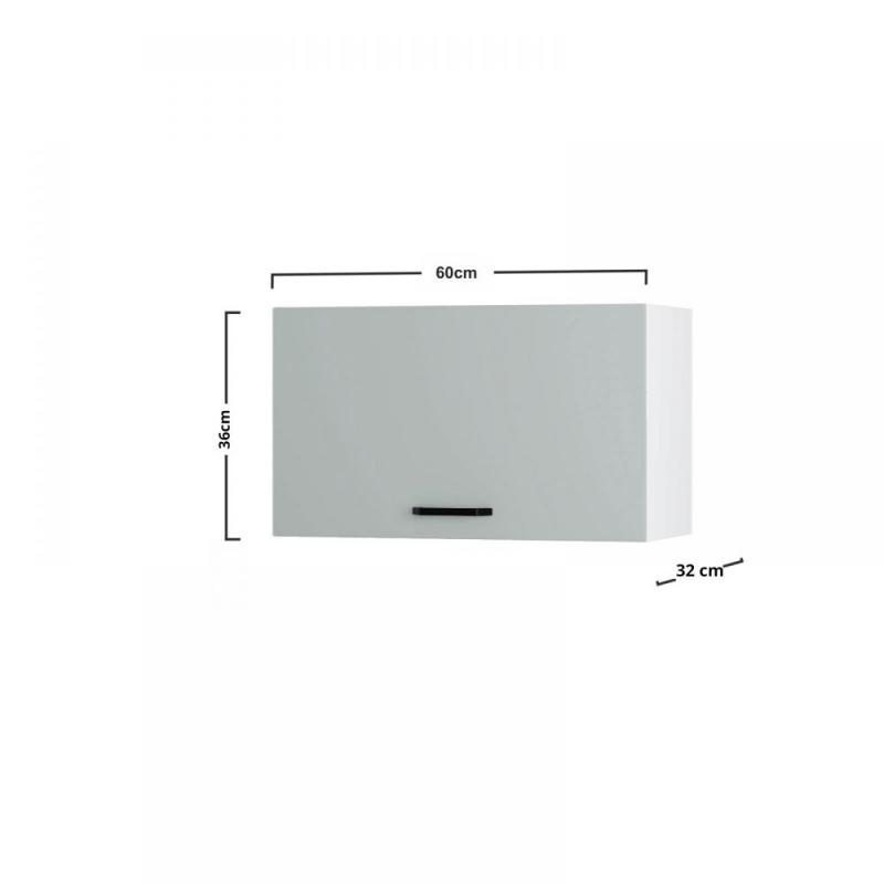 Modest Πάνω Ντουλάπι Απορροφητήρα Γκρι 60x32x36εκ