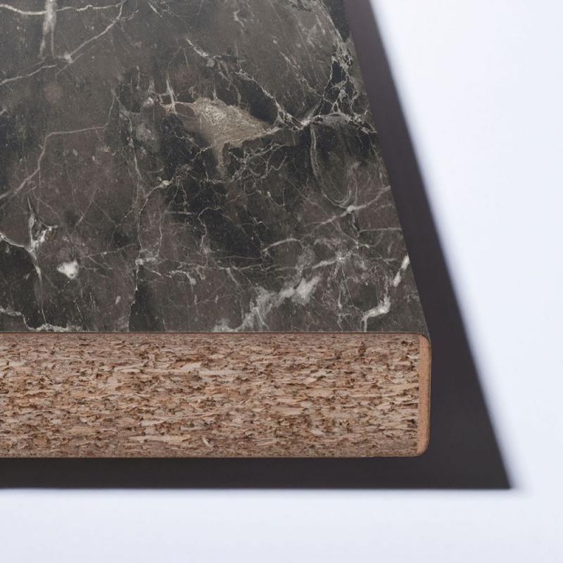 Πάγκος Κουζίνας Μαύρο Εφέ Μαρμάρου 120x60x2.8cm Πάγκος Κουζίνας Μαύρο Εφέ Μαρμάρου 120x60x2.8cm