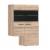 Κρεμαστή Βιτρίνα Δίφυλλη Solo δεξιά 2W 90x41x136cm Sonoma Wenge