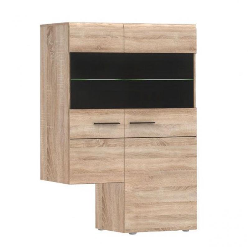 Κρεμαστή Βιτρίνα Δίφυλλη Solo δεξιά 2W 90x41x136cm Sonoma Wenge Κρεμαστή Βιτρίνα Δίφυλλη Solo δεξιά 2W 90x41x136cm Sonoma Wenge