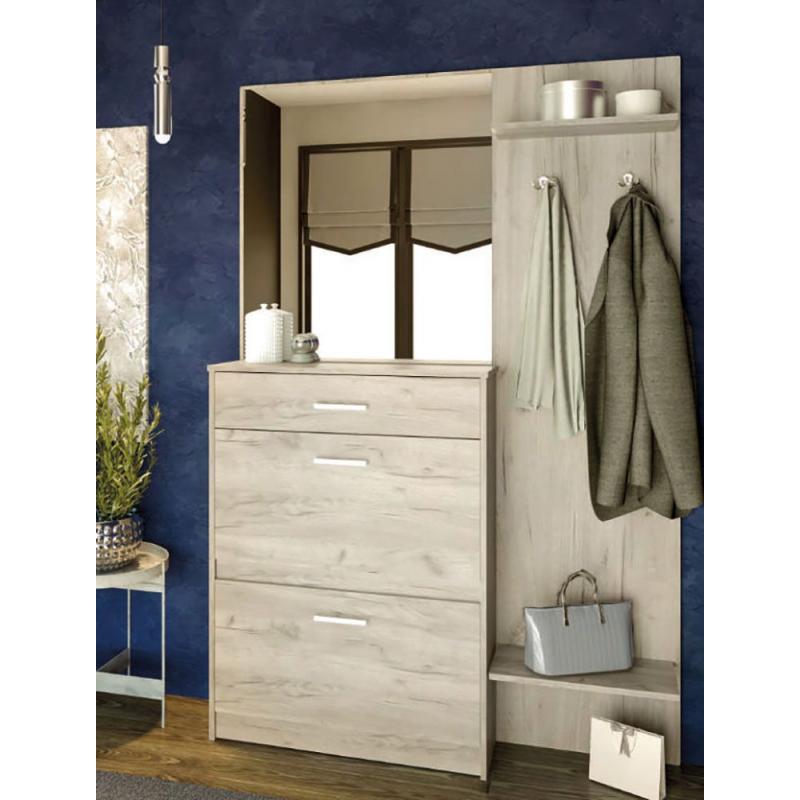 Σετ Εισόδου Denver Δρυς 130x27.5x198cm Σετ Εισόδου Denver Δρυς 130x27.5x198cm