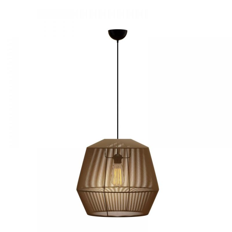 Κρεμαστό Μονόφωτο Φωτιστικό Καφέ 803 Ε27 Φ39x120cm Κρεμαστό Μονόφωτο Φωτιστικό Καφέ 803 Ε27 Φ39x120cm