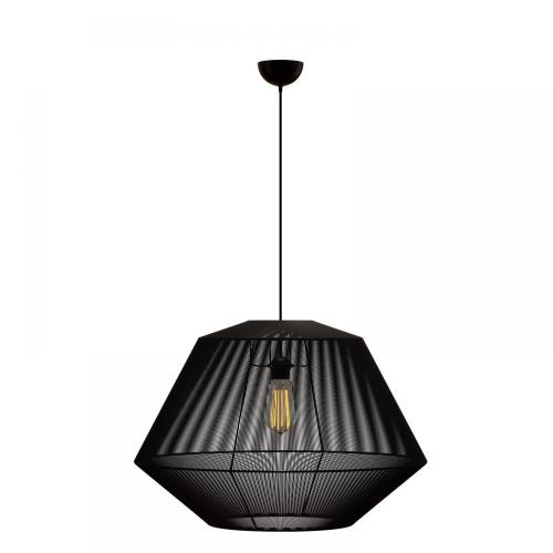 Κρεμαστό Μονόφωτο Φωτιστικό Μάυρο 804 Ε27 Φ60x120cm