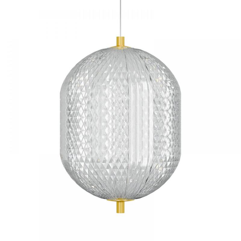 Φωτιστικό Κρεμαστό Led 18W 4000K Χρυσό 20x15x120cm