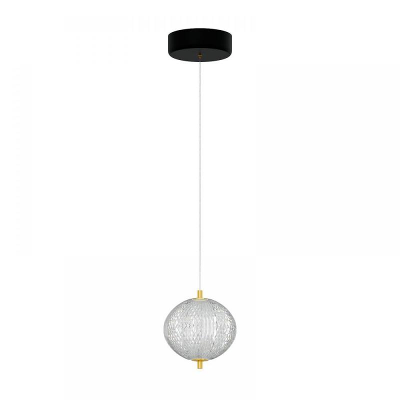 Φωτιστικό Κρεμαστό Led 15W 4000K Χρυσό 15x15x120cm