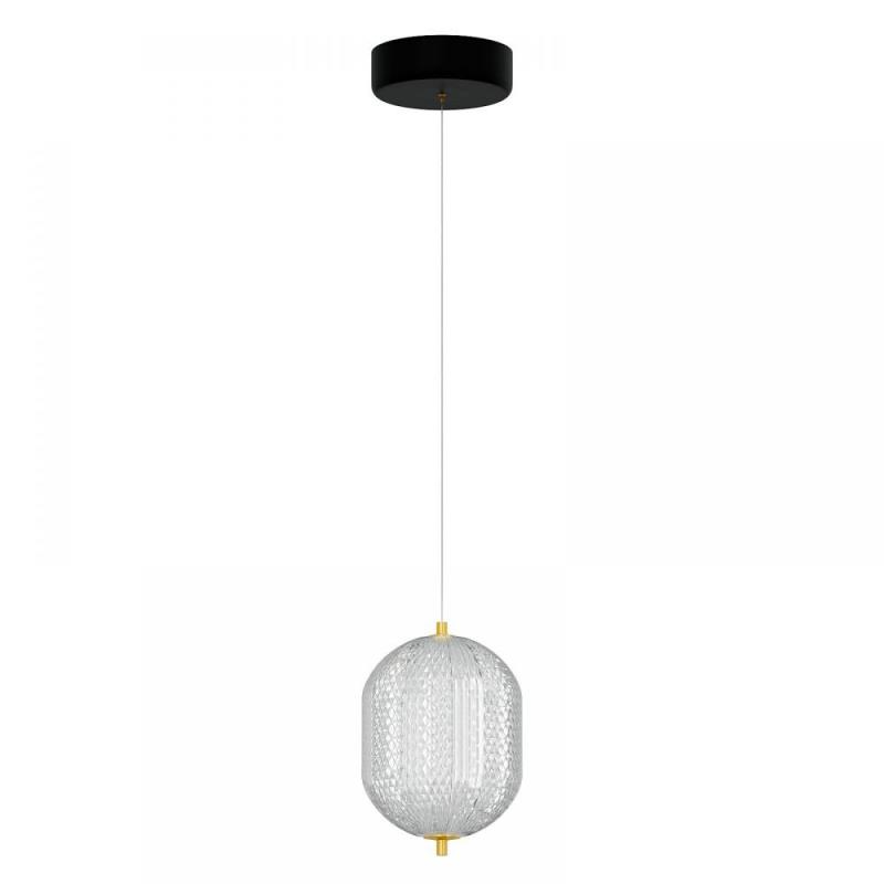 Φωτιστικό Κρεμαστό Led 18W 4000K Χρυσό 20x15x120cm