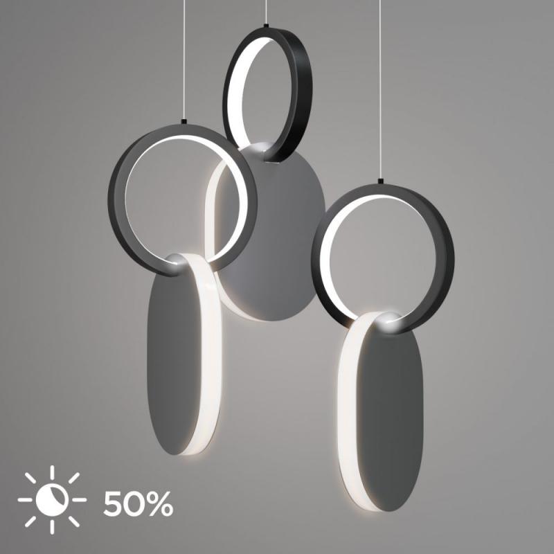 Φωτιστικό Κρεμαστό Symmetric 1G Led 45W Νίκελ Ματ Φ25x120cm Φωτιστικό Κρεμαστό Symmetric 1G Led 45W Νίκελ Ματ Φ25x120cm