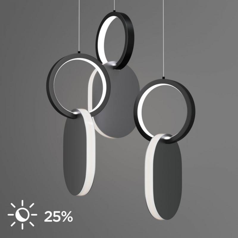 Φωτιστικό Κρεμαστό Symmetric 1G Led 45W Νίκελ Ματ Φ25x120cm Φωτιστικό Κρεμαστό Symmetric 1G Led 45W Νίκελ Ματ Φ25x120cm