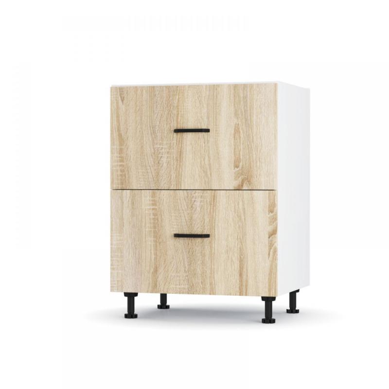 Modest Κάτω Ντουλάπι με 2 συρτάρια Σονόμα 60x48x82cm Modest Κάτω Ντουλάπι με 2 συρτάρια Σονόμα 60x48x82cm