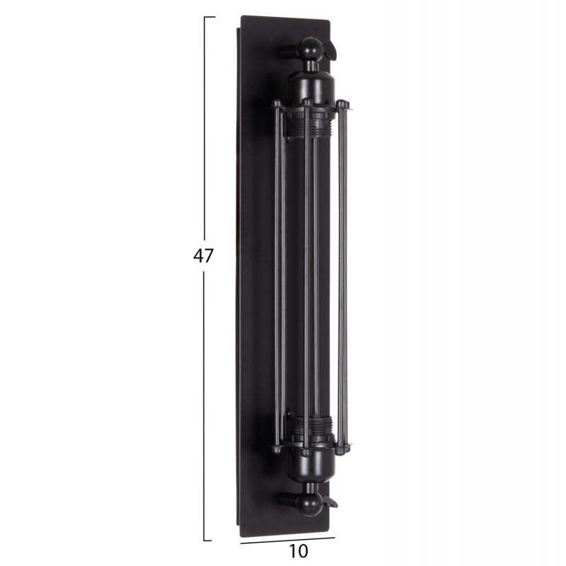 ΑΠΛΙΚΑ ΤΟΙΧΟΥ 2ΦΩΤΗ BEACON HM4463 ΜΕΤΑΛΛΟ ΣΕ ΜΑΥΡΟ 10x10x47Υεκ. ΑΠΛΙΚΑ ΤΟΙΧΟΥ 2ΦΩΤΗ BEACON HM4463 ΜΕΤΑΛΛΟ ΣΕ ΜΑΥΡΟ 10x10x47Υεκ.