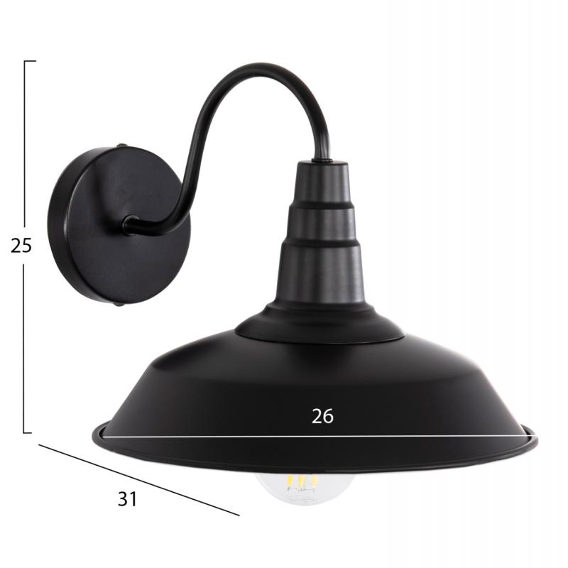 ΑΠΛΙΚΑ ΤΟΙΧΟΥ DONO HM4478 ΜΕΤΑΛΛΟ ΣΕ ΜΑΥΡΟ 26x31x25Υεκ. ΑΠΛΙΚΑ ΤΟΙΧΟΥ DONO HM4478 ΜΕΤΑΛΛΟ ΣΕ ΜΑΥΡΟ 26x31x25Υεκ.