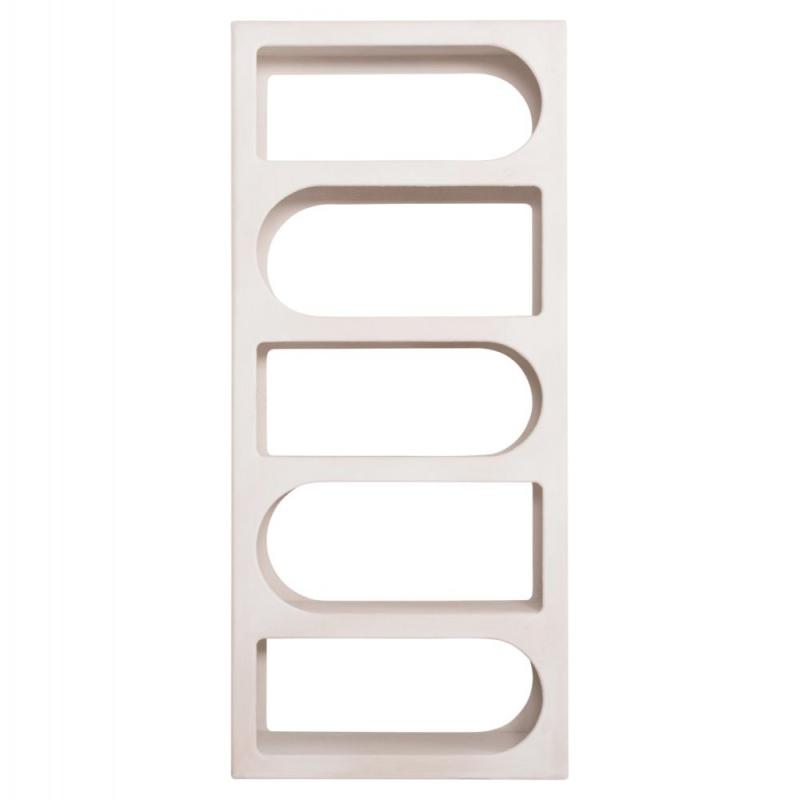 ΒΙΒΛΙΟΘΗΚΗ ΣΕΙΡΑ SANTORINI HM18062 MDF ΣΕ ΥΠΟΛΕΥΚΟ ΧΡΩΜΑ 80x38x180Yεκ.