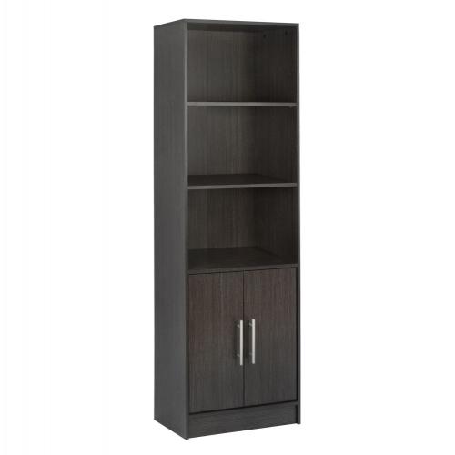 ΒΙΒΛΙΟΘΗΚΗ ΜΕΛΑΜΙΝΗΣ ENSLEY HM2027.01 ZEBRANO 60X30X180 εκ.