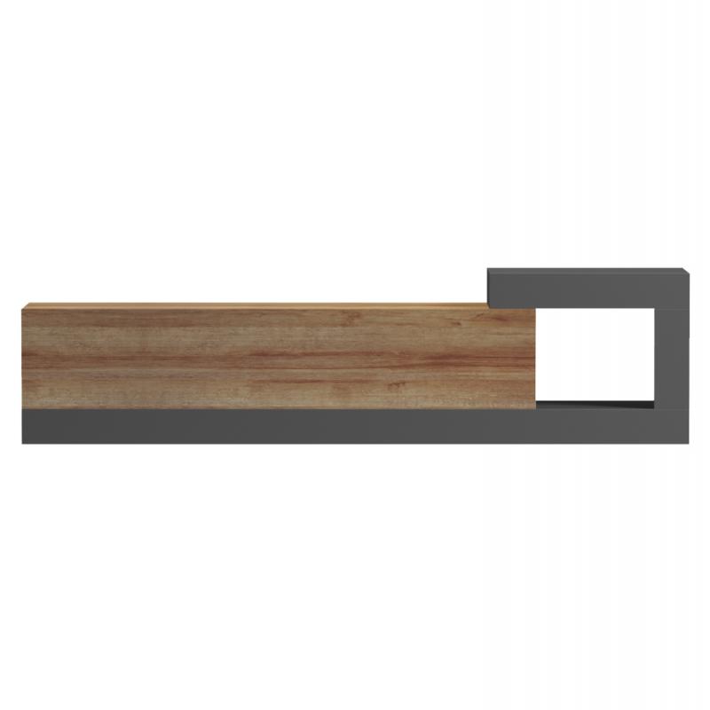 ΕΠΙΠΛΟ ΤΗΛΕΟΡΑΣΗΣ ΤΟΙΧΟΥ ESSENZA HM18372.13 ΜΕΛΑΜΙΝΗ OAK/ΓΚΡΙ 150x29.6x38.6Υεκ.