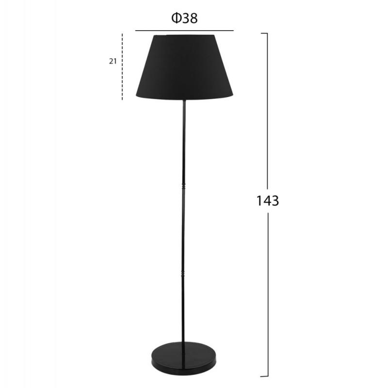 ΦΩΤΙΣΤΙΚΟ ΔΑΠΕΔΟΥ ΜΕΤΑΛΛΙΚΟ ΜΑΥΡΟ HM7611.01 Φ38x150 εκ. ΦΩΤΙΣΤΙΚΟ ΔΑΠΕΔΟΥ ΜΕΤΑΛΛΙΚΟ ΜΑΥΡΟ HM7611.01 Φ38x150 εκ.