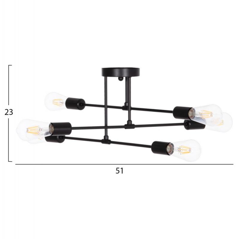 ΦΩΤΙΣΤΙΚΟ ΟΡΟΦΗΣ ΠΟΛΥΦΩΤΟ LIGHTY HM7427.11 ΜΕΤΑΛΛΟ ΣΕ ΜΑΥΡΟ 51x51x23Υεκ. ΦΩΤΙΣΤΙΚΟ ΟΡΟΦΗΣ ΠΟΛΥΦΩΤΟ LIGHTY HM7427.11 ΜΕΤΑΛΛΟ ΣΕ ΜΑΥΡΟ 51x51x23Υεκ.