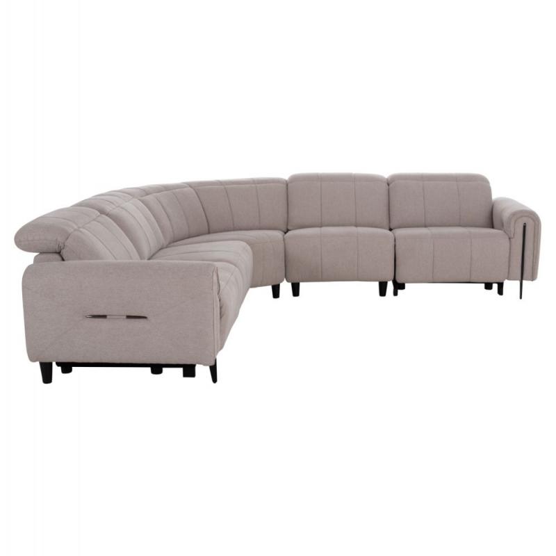 ΓΩΝΙΑΚΟΣ ΚΑΝΑΠΕΣ ΜΕ RECLINE ORACLE HM3290.02 ΜΠΕΖ ΥΦΑΣΜΑ 260x260x90(κάθισμα)x94Υεκ.