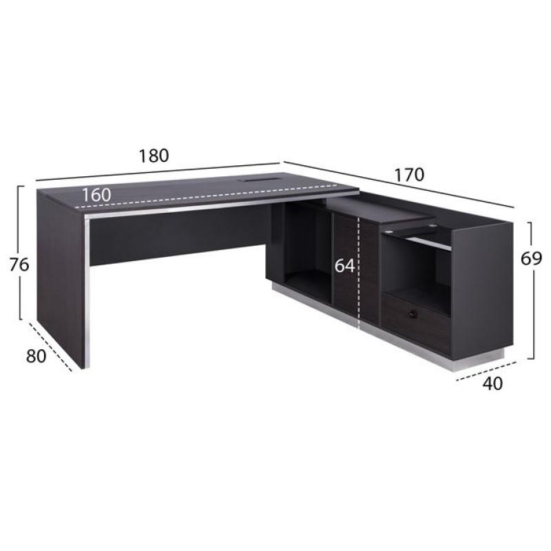 ΓΡΑΦΕΙΟ ΕΠΑΓΓΕΛΜΑΤΙΚΟ ΔΕΞΙΑ ΓΩΝΙΑ ROSEWOOD HM2086R 180X170X76Υ εκ. ΓΡΑΦΕΙΟ ΕΠΑΓΓΕΛΜΑΤΙΚΟ ΔΕΞΙΑ ΓΩΝΙΑ ROSEWOOD HM2086R 180X170X76Υ εκ.