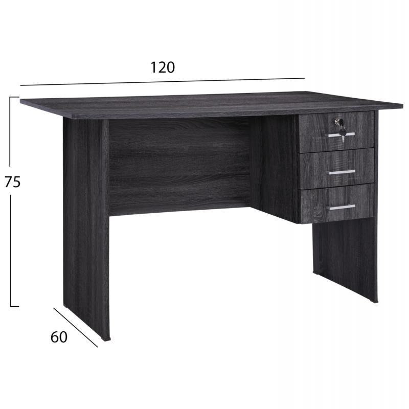 ΓΡΑΦΕΙΟ ΜΕ 3 ΣΥΡΤΑΡΙΑ HAYDEN HM2268.01 ΜΕΛΑΜΙΝΗ ΣΕ ΑΝΘΡΑΚΙ ΧΡΩΜΑ 120x60x75Υεκ ΓΡΑΦΕΙΟ ΜΕ 3 ΣΥΡΤΑΡΙΑ HAYDEN HM2268.01 ΜΕΛΑΜΙΝΗ ΣΕ ΑΝΘΡΑΚΙ ΧΡΩΜΑ 120x60x75Υεκ