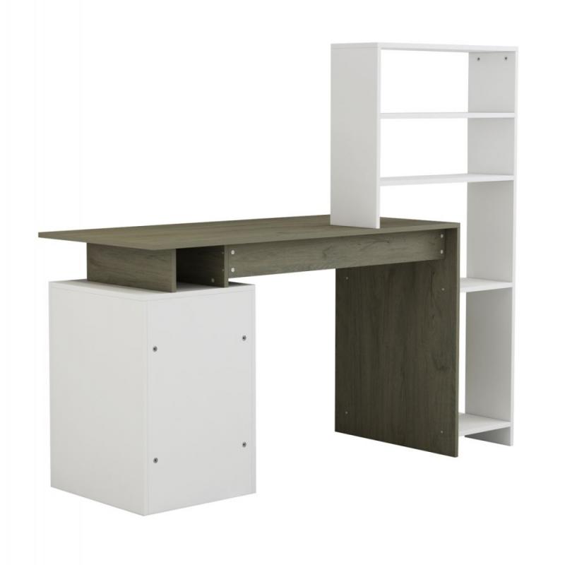 ΓΡΑΦΕΙΟ ΜΕ ΒΙΒΛΙΟΘΗΚΗ ROCHELL ΜΕΛΑΜΙΝΗ OLIVE GREY ΛΕΥΚΟ 146,3x55x128,8Υεκ.HM8886.11 ΓΡΑΦΕΙΟ ΜΕ ΒΙΒΛΙΟΘΗΚΗ ROCHELL ΜΕΛΑΜΙΝΗ OLIVE GREY ΛΕΥΚΟ 146,3x55x128,8Υεκ.HM8886.11