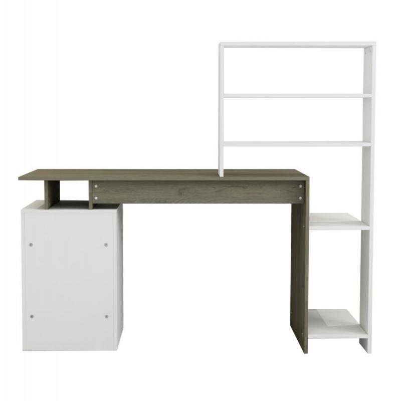 ΓΡΑΦΕΙΟ ΜΕ ΒΙΒΛΙΟΘΗΚΗ ROCHELL ΜΕΛΑΜΙΝΗ OLIVE GREY ΛΕΥΚΟ 146,3x55x128,8Υεκ.HM8886.11 ΓΡΑΦΕΙΟ ΜΕ ΒΙΒΛΙΟΘΗΚΗ ROCHELL ΜΕΛΑΜΙΝΗ OLIVE GREY ΛΕΥΚΟ 146,3x55x128,8Υεκ.HM8886.11